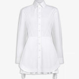 Azzedine Alaia Blanc Shirt Dress