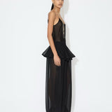 Azzedine Alaia Black Knit Peplum Pants