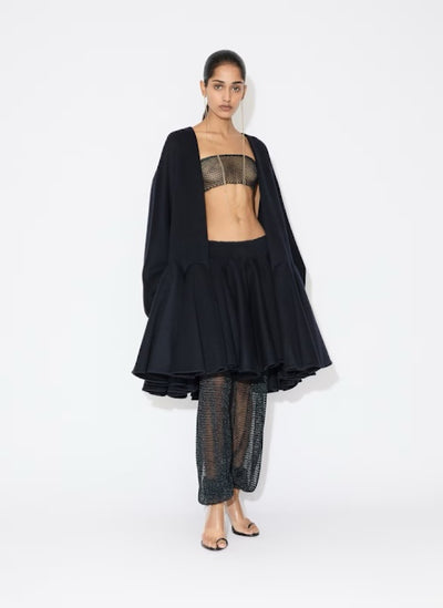 Cashmere Peplum Coat