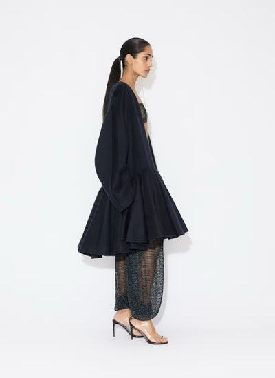 Cashmere Peplum Coat