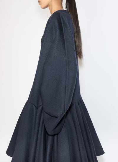 Cashmere Peplum Coat