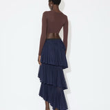 Azzedine Alaia Midnight Knit Spiral Skirt
