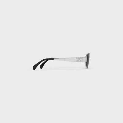 Silver Triomphe Metal Sunglasses