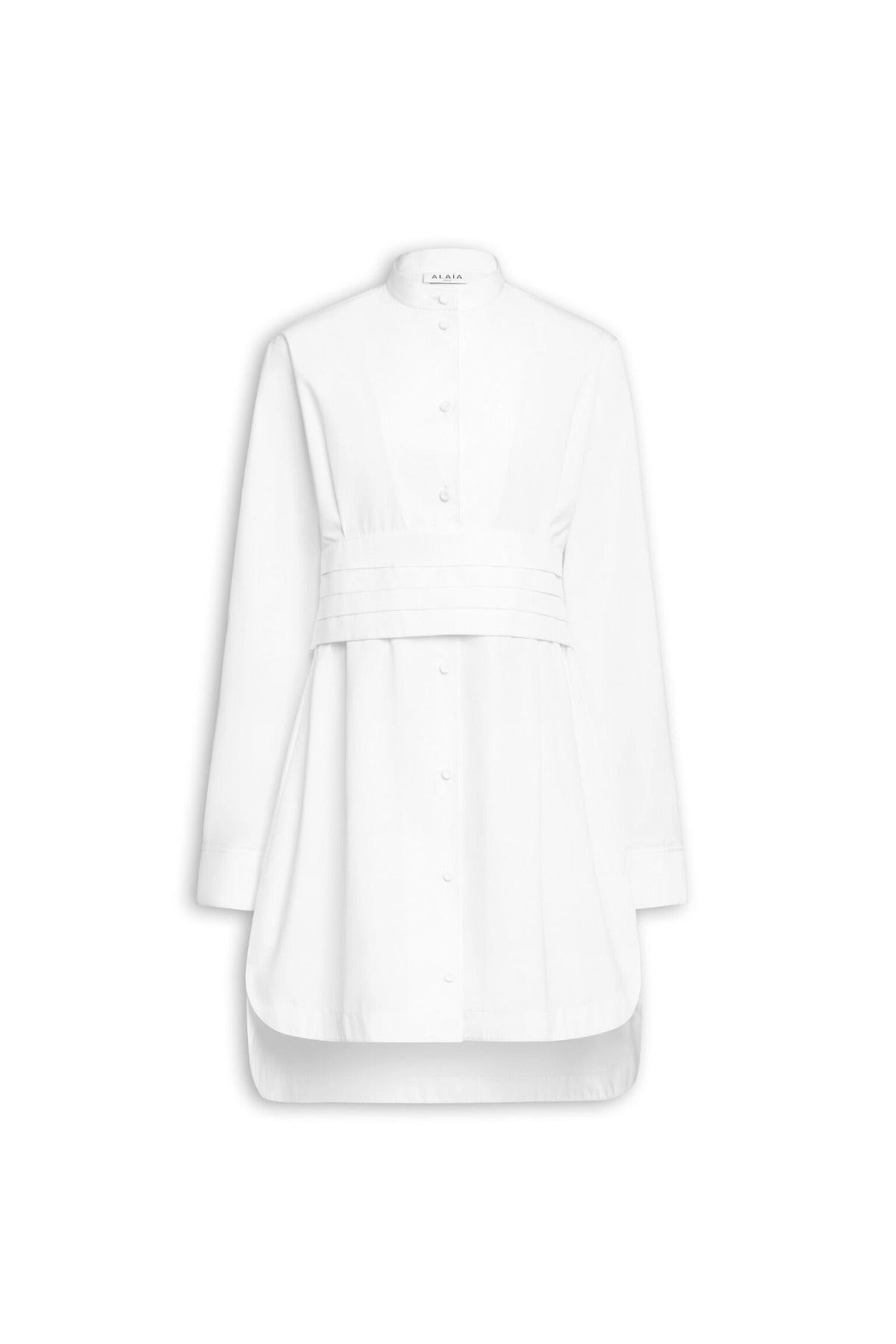 Alaia Wrap Cotton Poplin Dress