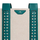 Aviteur Tote Bag in Teal Green