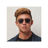 Salt Colorado Square Aviator Sunglasses in Gold