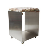 Luisa Cevese Riedizioni Small Stool with Cushion