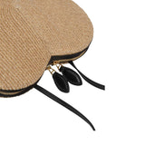 Alaia Natural Le Coeur Bag in Paper Straw