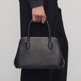 The Row Ida Top Handle Bag in Saddle Leather