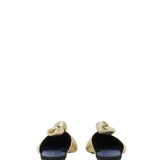 Lanvin Flat Mule Bow in Leather