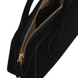 Alaia Le Teckel Clutch in Suede in Noir