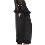 Alaia Fine Knit Hooded Bodysuit