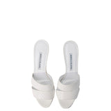 Manolo Blahnik Iacopo Open Toe Mule in White