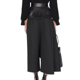 Alaia Noir Fringed Leather Belt