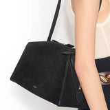 Alaia Le Bouledogue Shoulder Bag in Nubuck