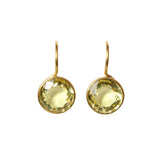 Marie-Hélène de Taillac 22K Yellow Gold Lemon Quartz Ladylike Earrings