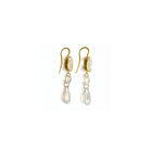 20K Yellow Gold Rainbow Moonstone Elizabeth T Earrings