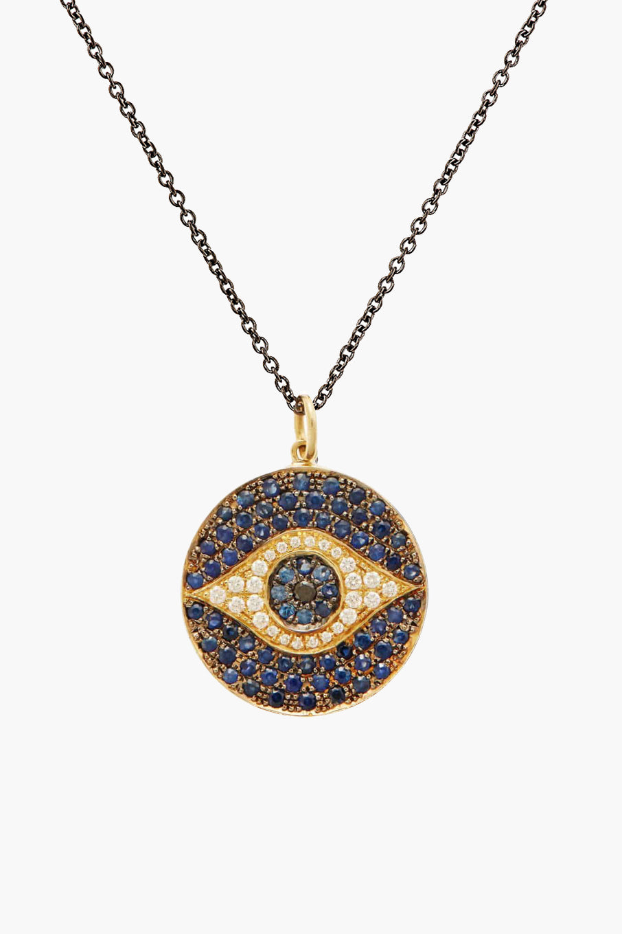 18K Yellow Gold Blue Dawn Pendant