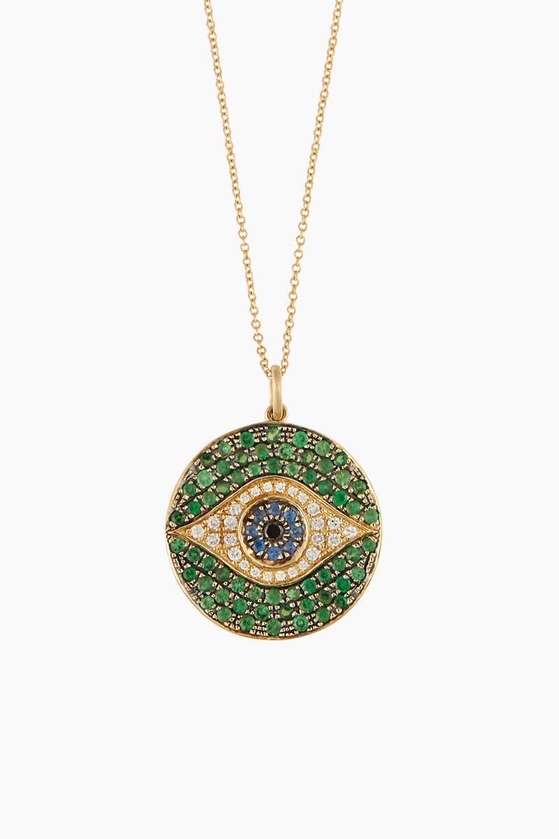 18K Yellow Gold Green Dawn Pendant