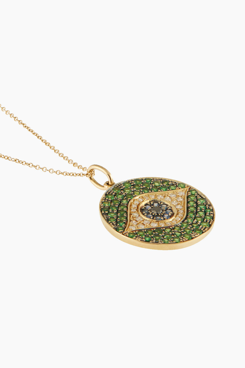 18K Yellow Gold Green Dawn Pendant