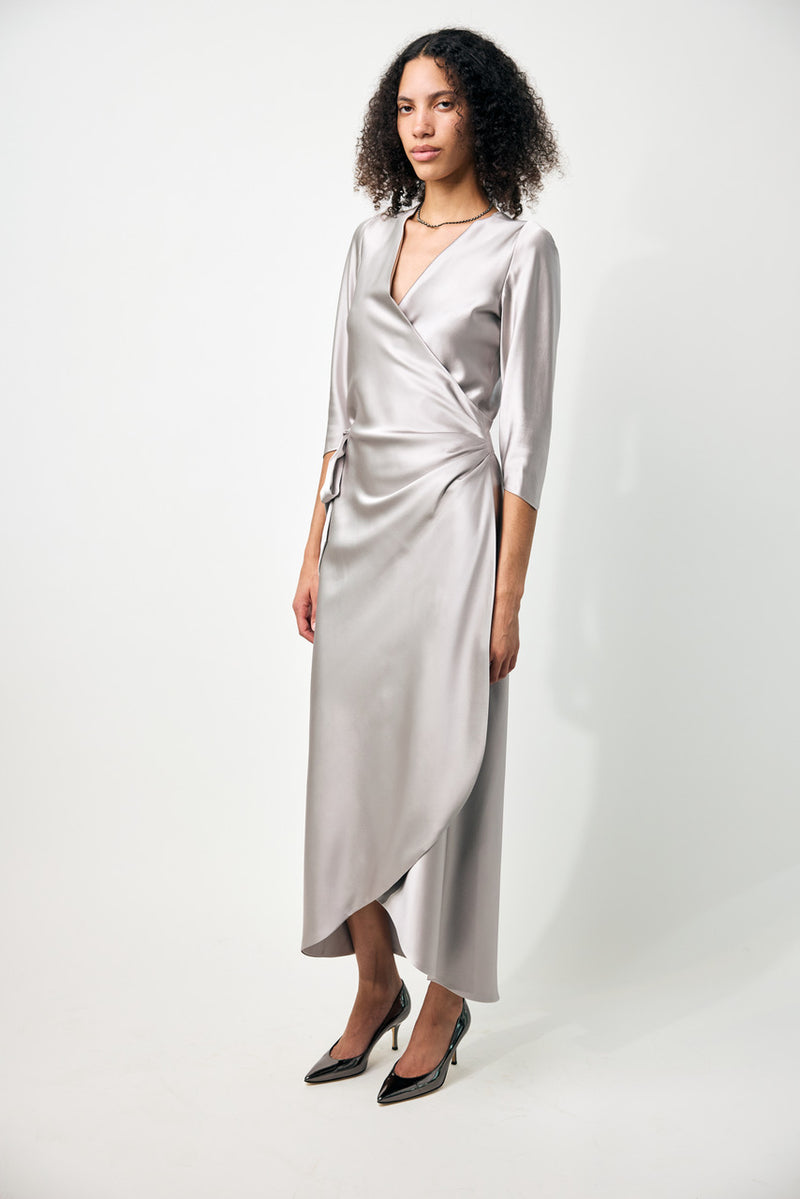Sign 2 Layer Body Sleeve Dress