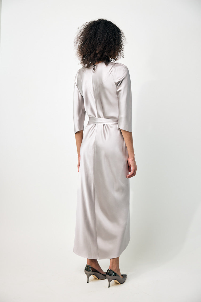 Sign 2 Layer Body Sleeve Dress
