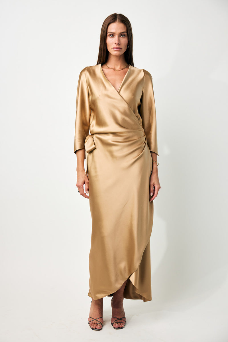 Sign 2 Layer Body Sleeve Dress