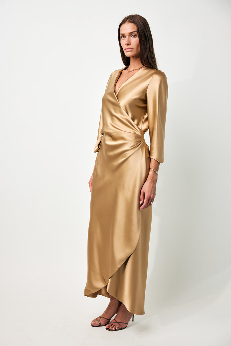 Sign 2 Layer Body Sleeve Dress