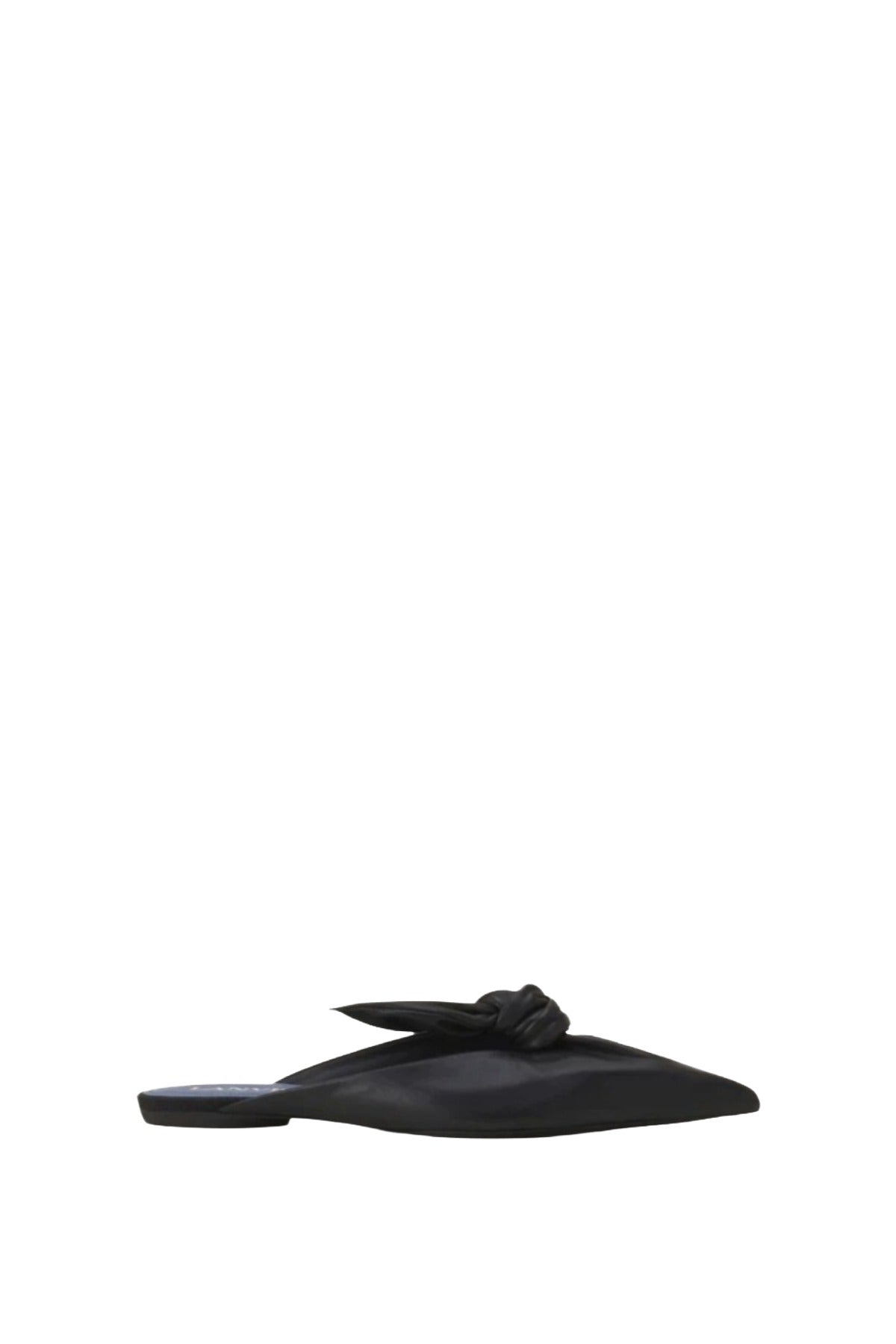 Lanvin Flat Mule Bow in Leather
