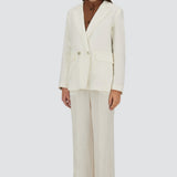 Herno Pure Linen Double Breasted Blazer