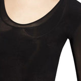 Alaia Noir Layered Jersey Dress in Soft Jersey