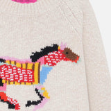 The Elder Statesman Glacier Horse Crew Sweater