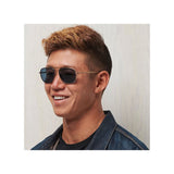 Salt Colorado Square Aviator Sunglasses in Gold