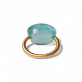 Marie-Hélène De Taillac 22K Yellow Gold Milky Aquamarine Cabachon Ring