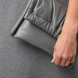 Louise Bag Small in leather in Smoke