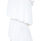Alaia White Knit Spiral Skirt