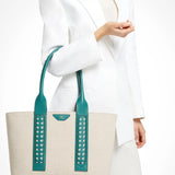 Aviteur Tote Bag in Teal Green