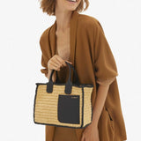 Valextra Soft Tote Raffia Crochet Mini Bag