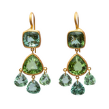 Marie-Hélène De Taillac 22K Yellow Gold Tourmaline Small Gabrielle D’Estree Earrings