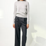 Dusan Easy Roundneck Sweater in Silver