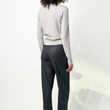 Dusan Easy Roundneck Sweater in Silver