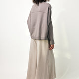 Dusan Flannel Gaucho Pants in Oatmeal