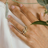 Spinelli Kilcollin Manava 18k Gold and Diamond Rings