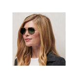 Salt Colorado Square Aviator Sunglasses in Gold