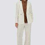 Herno Pure Linen Double Breasted Blazer