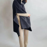 Hooded Reversible Poncho