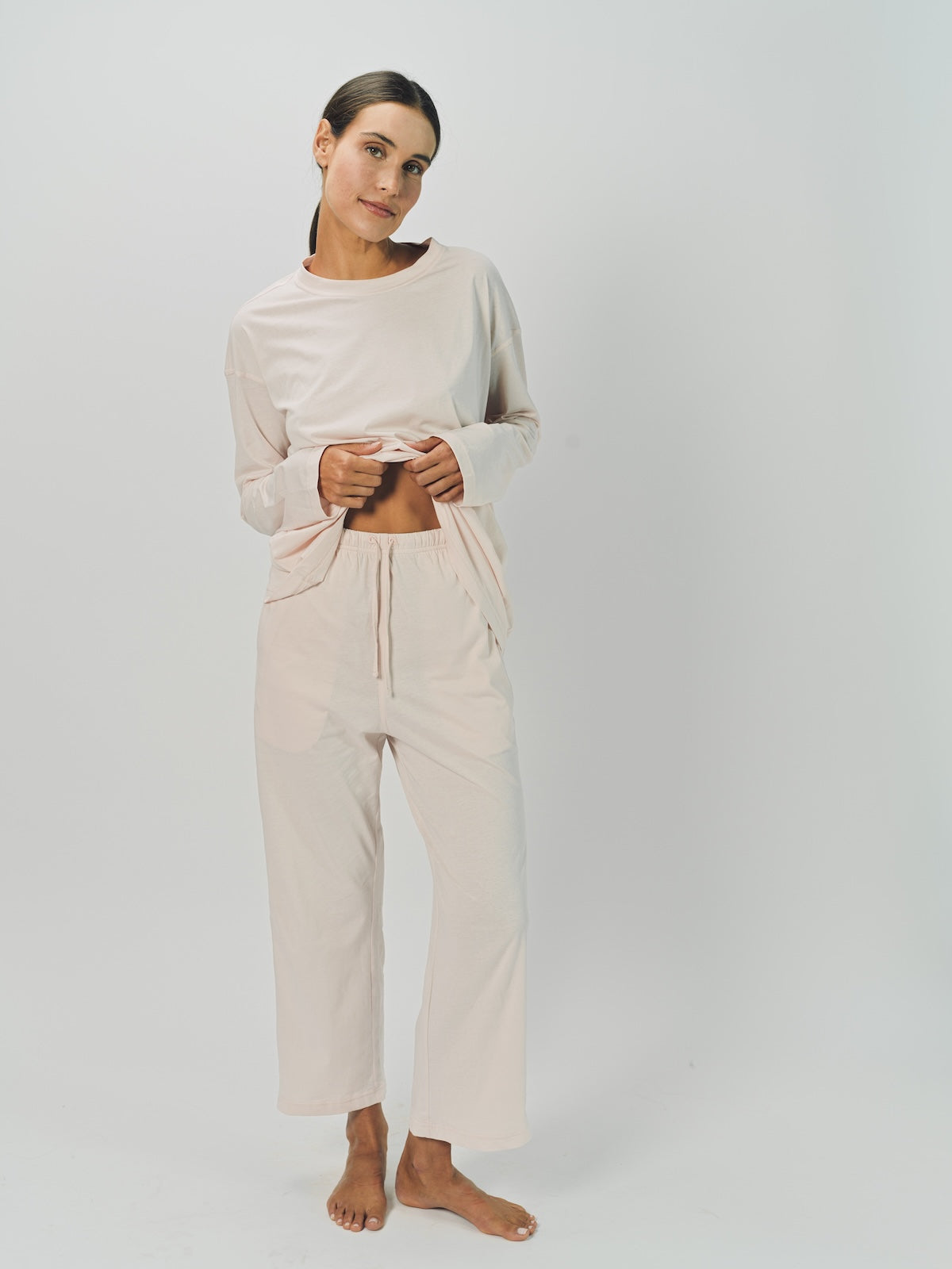 Sofie D'Hoore Cotton Tahoe LS Crew Neck Pajama Set