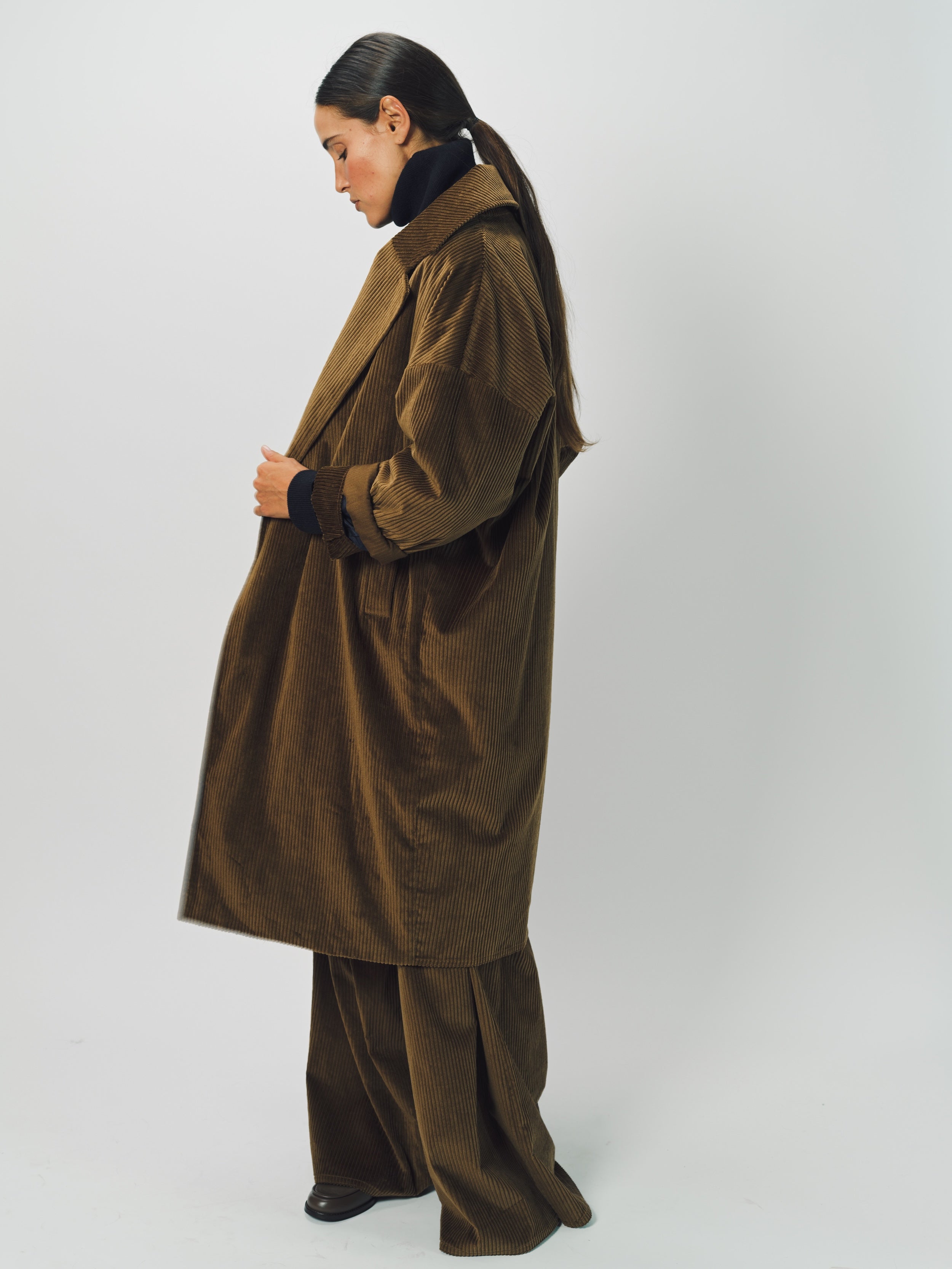 Dusan Cotton Oversized Corduroy Coat