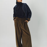Dusan Corduroy Bomber Taffeta Lined Jacket