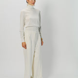 Dusan Cashmere LS Basic Turtleneck Fitted Ribbed Sweater